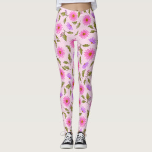 Roze Lavendel Lacy Daisy Leggings