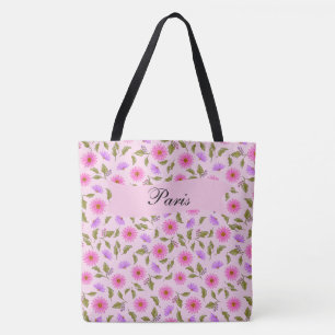 Roze Lavendel Lacy Daisy Tote Tas