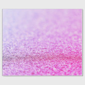 Roze lavendel licht faux glitter schittert cadeaupapier (Vlak)