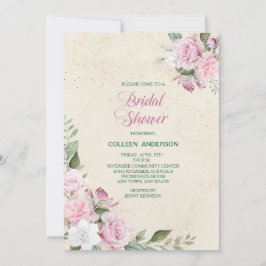 Roze Lavendel Rozen Vrijgezellenfeest Kaart