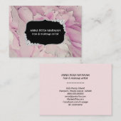 *~* Roze Lavendel Schoonheidskunstenaar Diamanten  Visitekaartje (Voorkant / Achterkant)