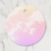 Roze lavendel vlinder Baby shower Bedankjes Labels (Achterkant)