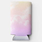 Roze lavendel vlinder Baby shower Seltzer Blikjeskoeler (Achterkant)