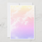 Roze Lavendel Vlinder Baby shower Uitnodiging (Achterkant)