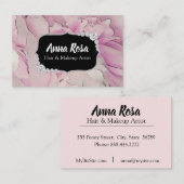 *~* Roze lavender Beauty Artist Diamond Bling Visitekaartje (Voorkant / Achterkant)
