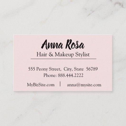 *~* Roze lavender Bling Diamond Abstract Visitekaartje (Achterkant)