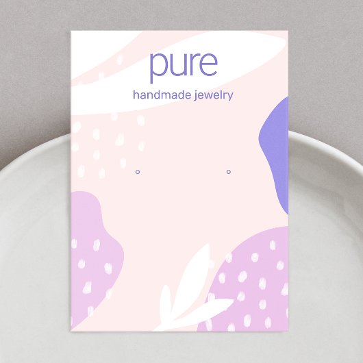 Roze lavender die juwelenvertoning verkrijgt visitekaartje