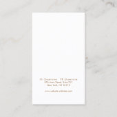 Roze lavender die juwelenvertoning verkrijgt visitekaartje (Achterkant)