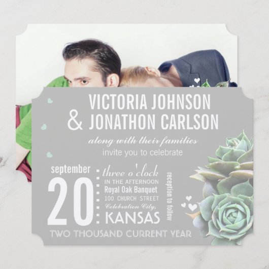 Roze lavender en Gele moderne Typografie Weddensch Kaart (Voorkant / Achterkant)