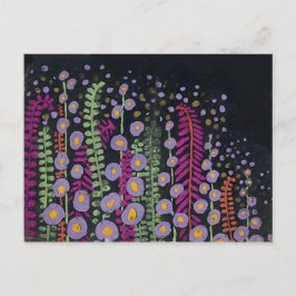 Roze lavender Fine French  Wallpaper Briefkaart