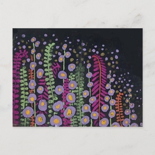 Roze lavender Fine French Wallpaper Briefkaart (Voorkant)