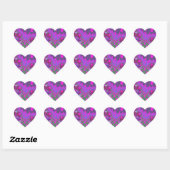 Roze lavender Mod Hart Sticker (Vel)