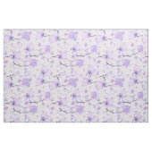 Roze lavender Silver lila waterverf orchidee flora Stof (Fat Quarter)