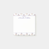 roze lavender Waterverf Floral Aangepast Post-it® Notes (Voorkant)