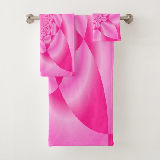 Roze Leaf Petal Bad Handdoek (Insitu)