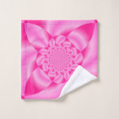 Roze Leaf Petal Bad Handdoek (Wasdoekje)
