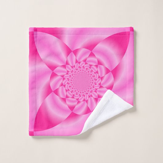 Roze Leaf Petal Bad Handdoek (Wasdoekje)