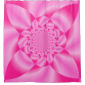 Roze Leaf Petal Douchegordijn (Voorkant)