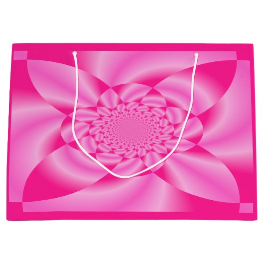 Roze Leaf Petal Groot Cadeauzakje (Voorkant)