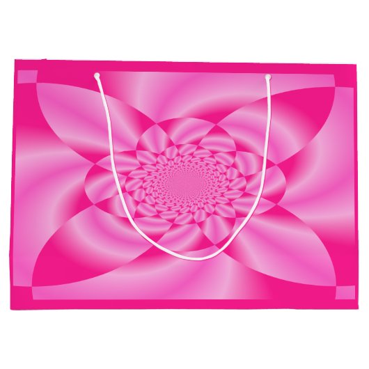 Roze Leaf Petal Groot Cadeauzakje (Achterkant)