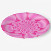 Roze Leaf Petal Papieren Bordje (Gekanteld)