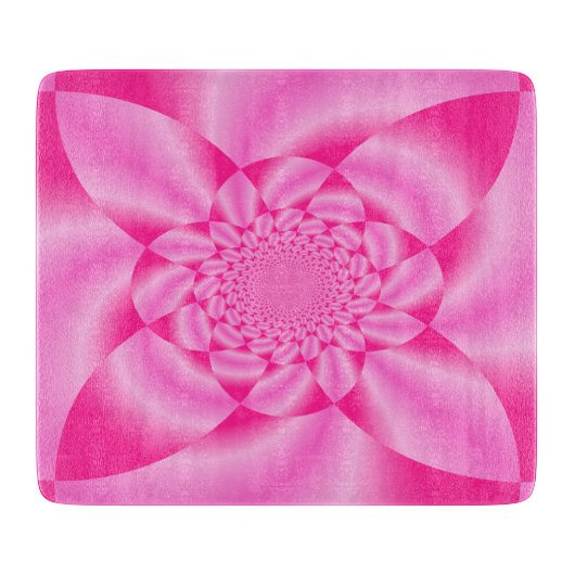 Roze Leaf Petal Snijplank (Voorkant)