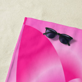 Roze Leaf Petal Strandlaken