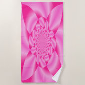 Roze Leaf Petal Strandlaken (Voorkant)