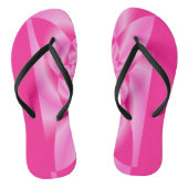 Roze Leaf Petal Teenslippers (Voetbed)