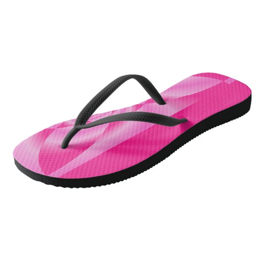 Roze Leaf Petal Teenslippers (Schuin)