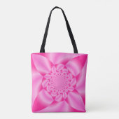 Roze Leaf Petal Tote Bag (Achterkant)