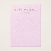 Roze leder (afbeelding)-achterafschermkaart visitekaartje (Voorkant)