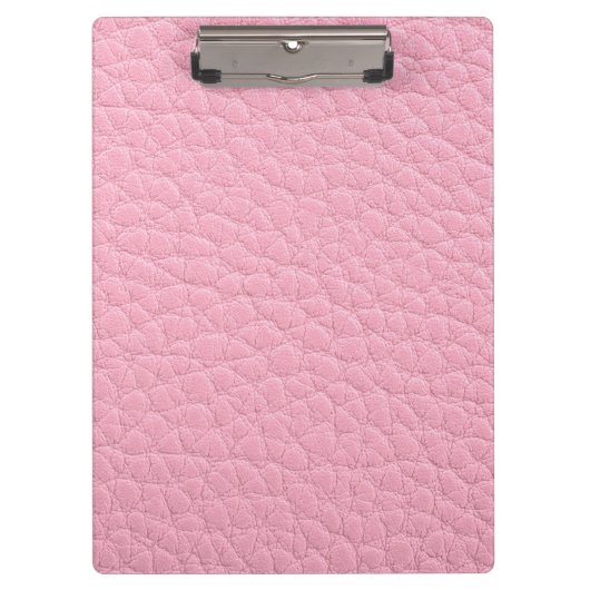 Roze leder klembord (Voorkant)