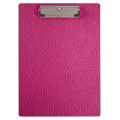 Roze leder klembord (Voorkant)