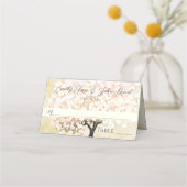 Roze leder met bomen plaatskaartje (Achterkant)