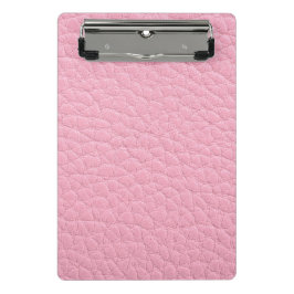 Roze leder mini klembord