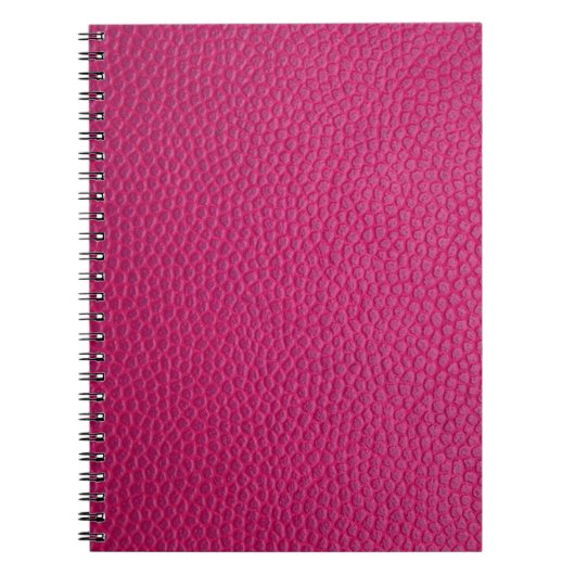 Roze leder notitieboek (Voorkant)