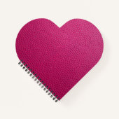 Roze leder notitieboek (Voorkant)