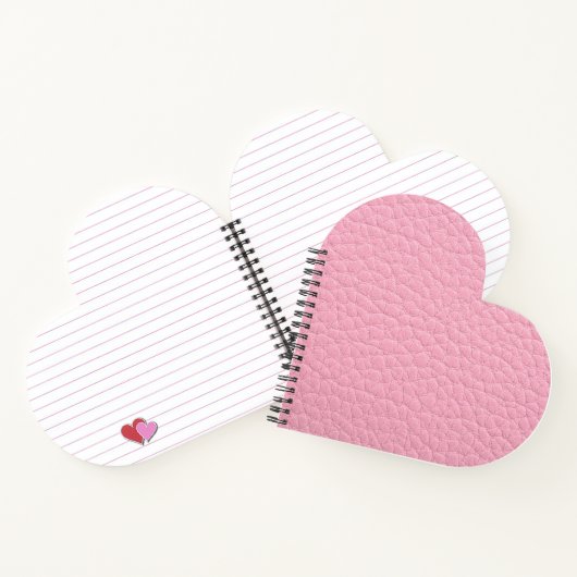 Roze leder notitieboek (Binnen)