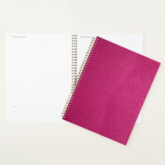 Roze leder planner (Display)