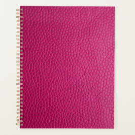 Roze leder planner