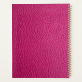 Roze leder planner (Achterkant)