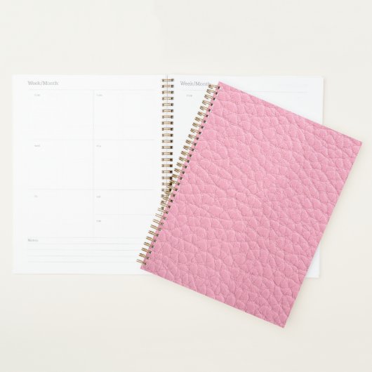 Roze leder planner (Display)
