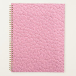 Roze leder planner