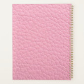 Roze leder planner (Achterkant)