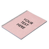 roze lederen achtergrond notitieboek (Linkerzijde)
