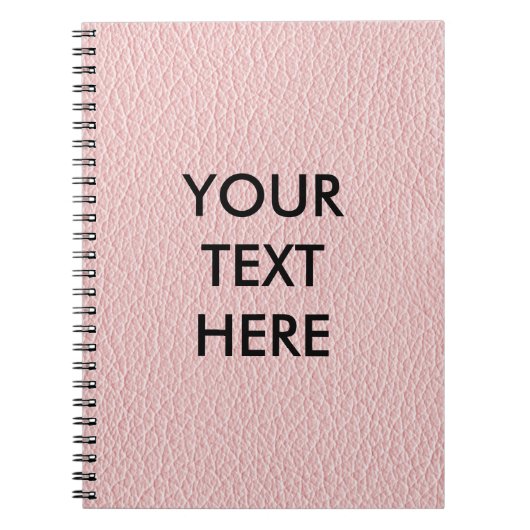 roze lederen achtergrond notitieboek (Voorkant)