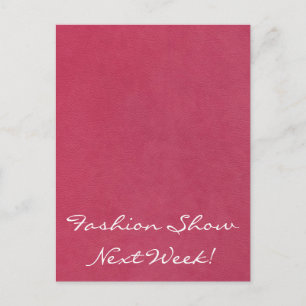 Roze lederen blik briefkaart