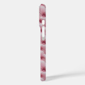 Roze lederen gewatteerde patroon Case-Mate iPhone case (Achterkant / Links)