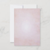 Roze lederen hartelijn Dank je Bedankkaart (Achterkant)